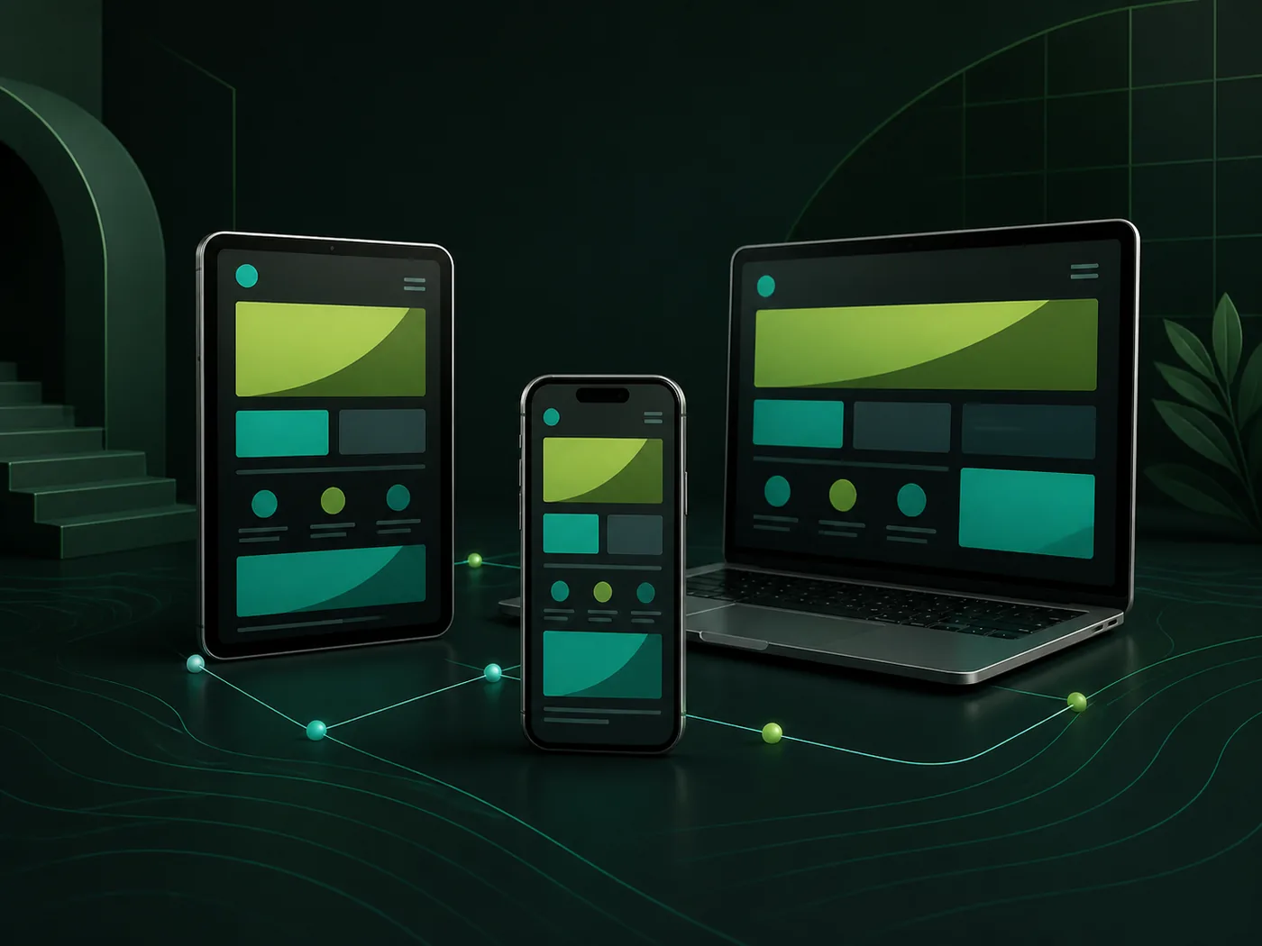 Guia 5853 exibido em celular, tablet e computador